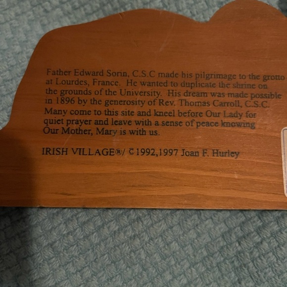 Irish Village 1997 University Of Notre Dame Grotto - Picture 9 of 9